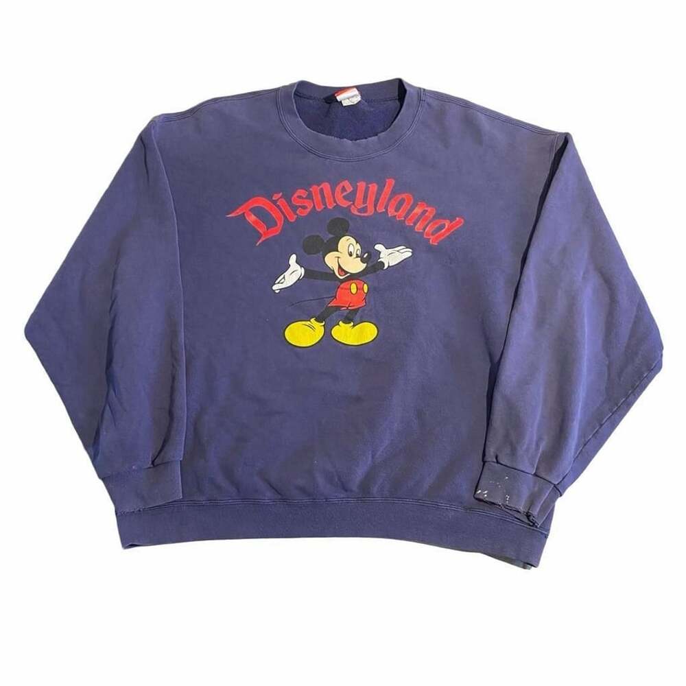 Vintage Disneyland Mickey Mouse Sweatshirt Blue